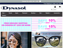 Tablet Screenshot of dynasoleyewear.com